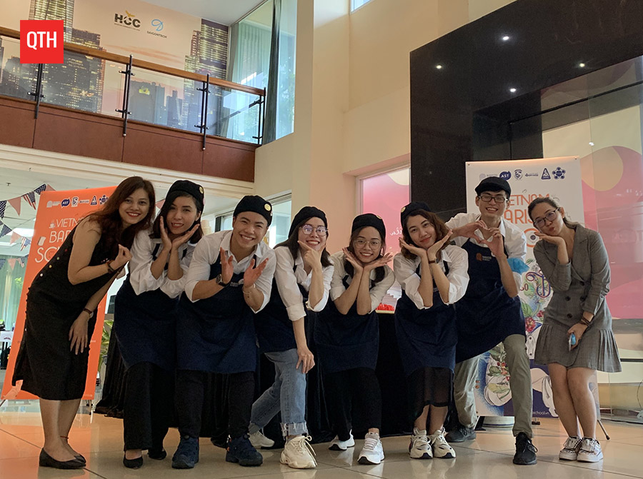 Team Barista School tại buổi lễ chào đón tân sinh viên trường Cao đẳng Sài Gòn